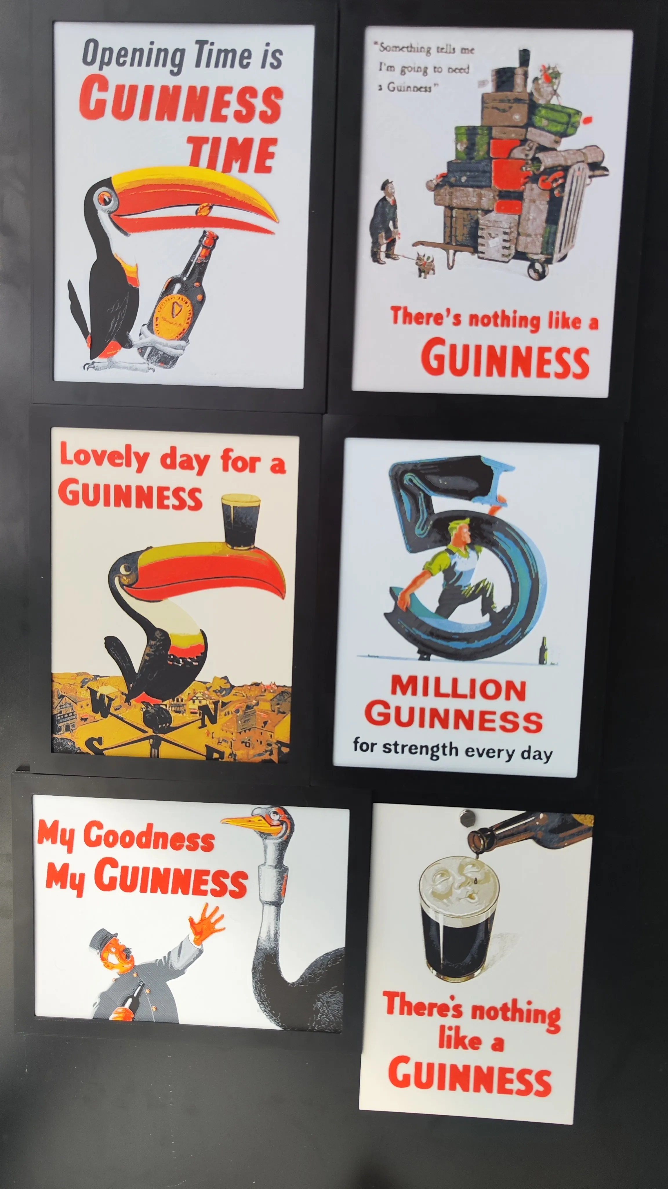 Vintage Guinness advertising poster 06 - Hueforge