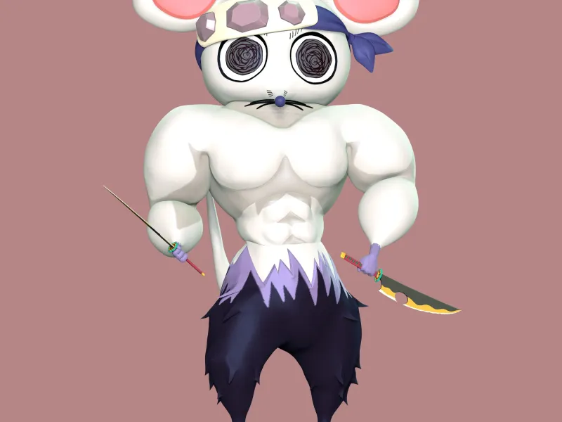 Ninju Muscle Mice - Demon Slayer