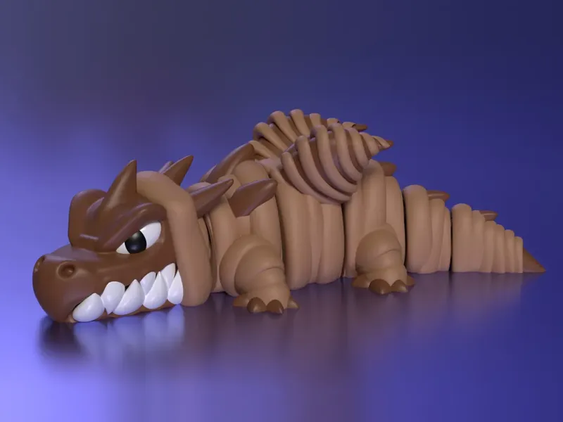 Dragon momifié articulé 🐉🧡
