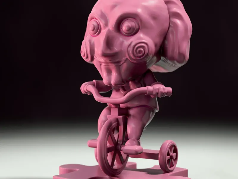Billy on the Bike – Saw Fan Art 3D Sculpture