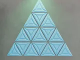 3d wall panel decor "triangles"-1
