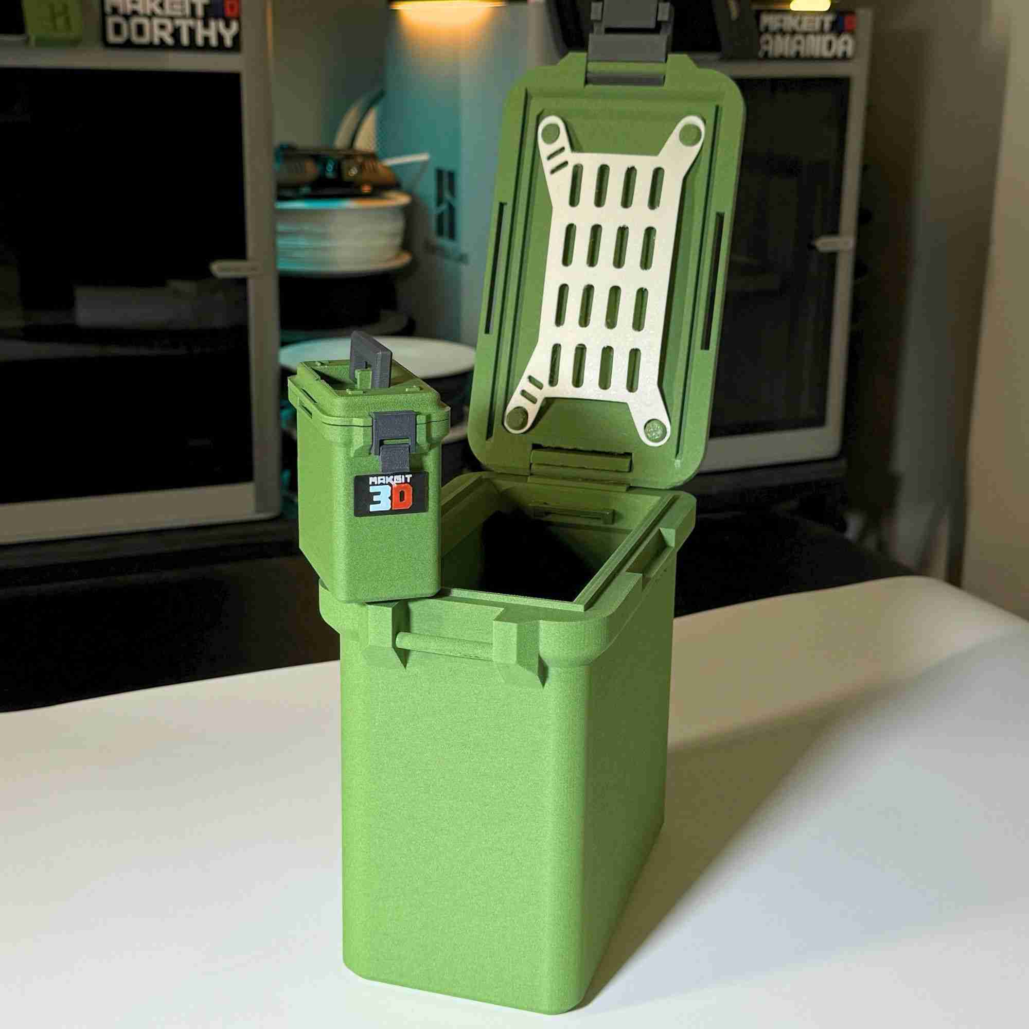 Green Plastic Ammo Can