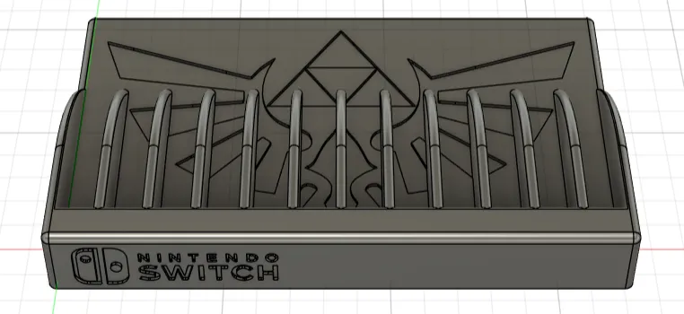 Nintendo Switch Game Case Holder. Zelda Theme