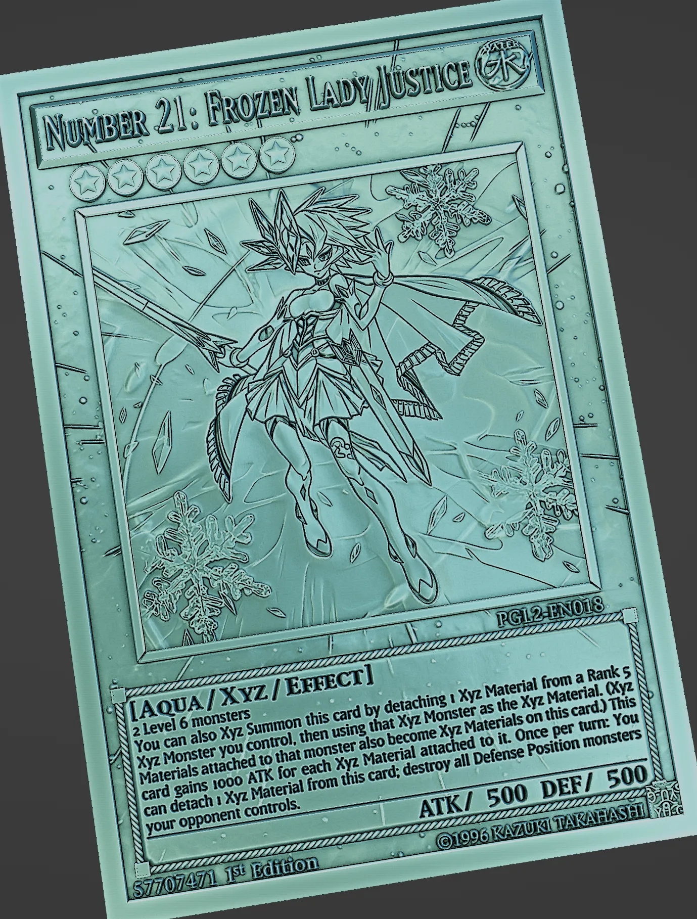 NUMBER 21: FROZEN LADY JUSTICE - YU-GI-OH!