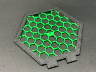 Hexagonal pattern mosquito coil holder