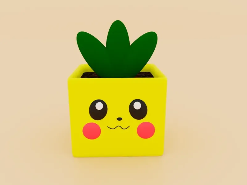 pickachu plant pot