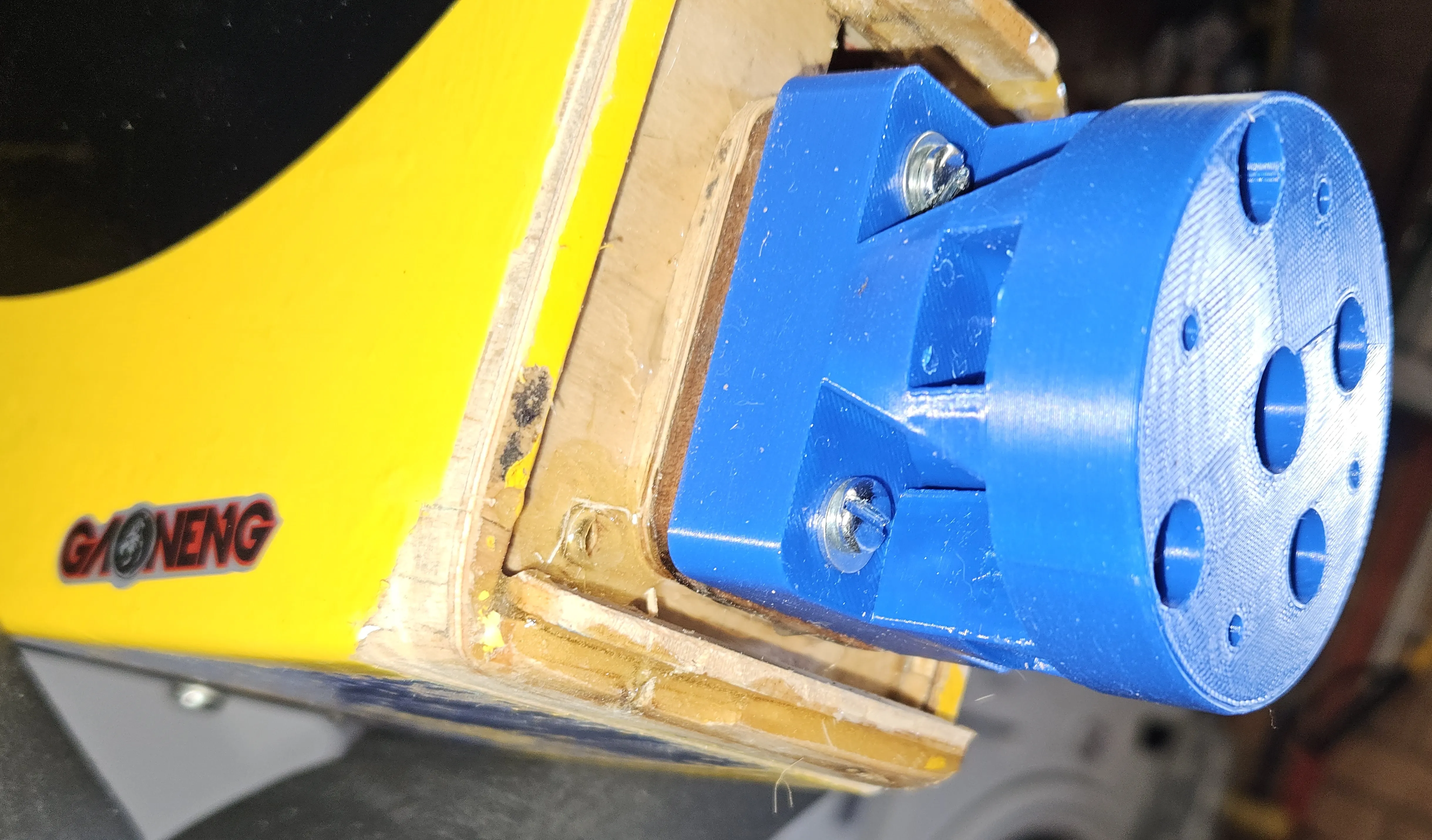 Motor mount for Wot 4 Mk 3 RC aeroplane electric conversion