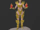 Magic Female warrior-0