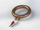 Rodin Coil TORUS .STL 136mm. x 24mm. Diameter with Base-1