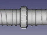 Irrigation tubing coupler with flow limiter-1