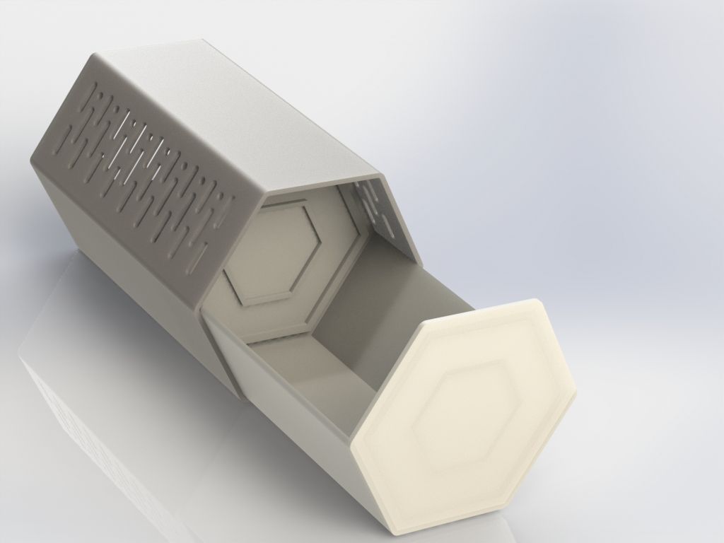 Hexagon Container Capsule Storage | 3D models download | Creality Cloud