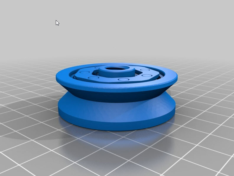 100% printable filament spool holder