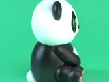 BÉBÉ PANDA MIGNON (SANS SUPPORT)-1