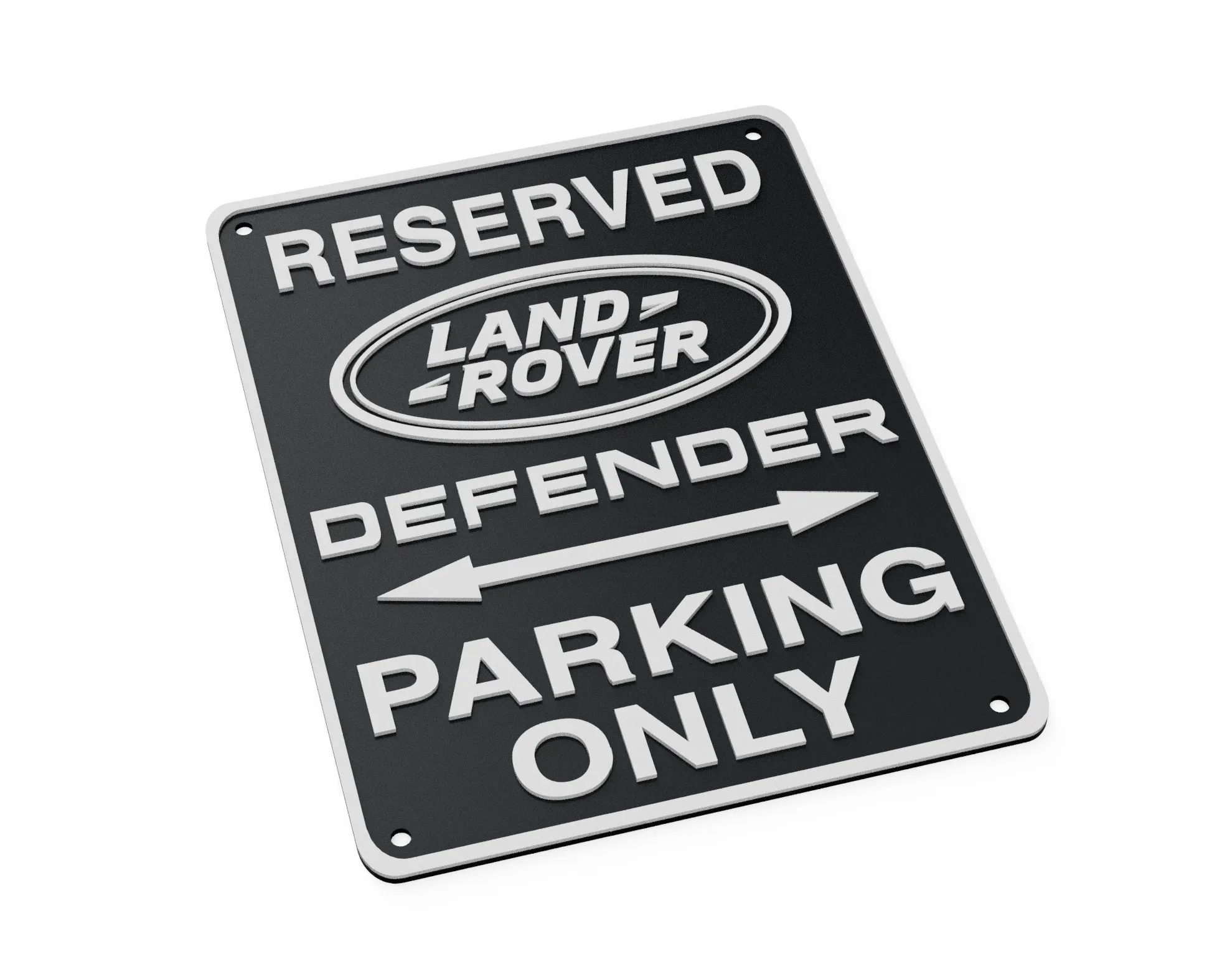 Easy Print Land Rover Defender Parking Workshop Garage Sign