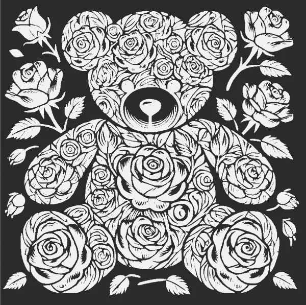 A Rose Teddy Bear Deco/Lamp the perfect Valentine’s Day gift