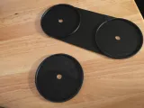 Temu Modular Couch with round black legs locking brackets-1