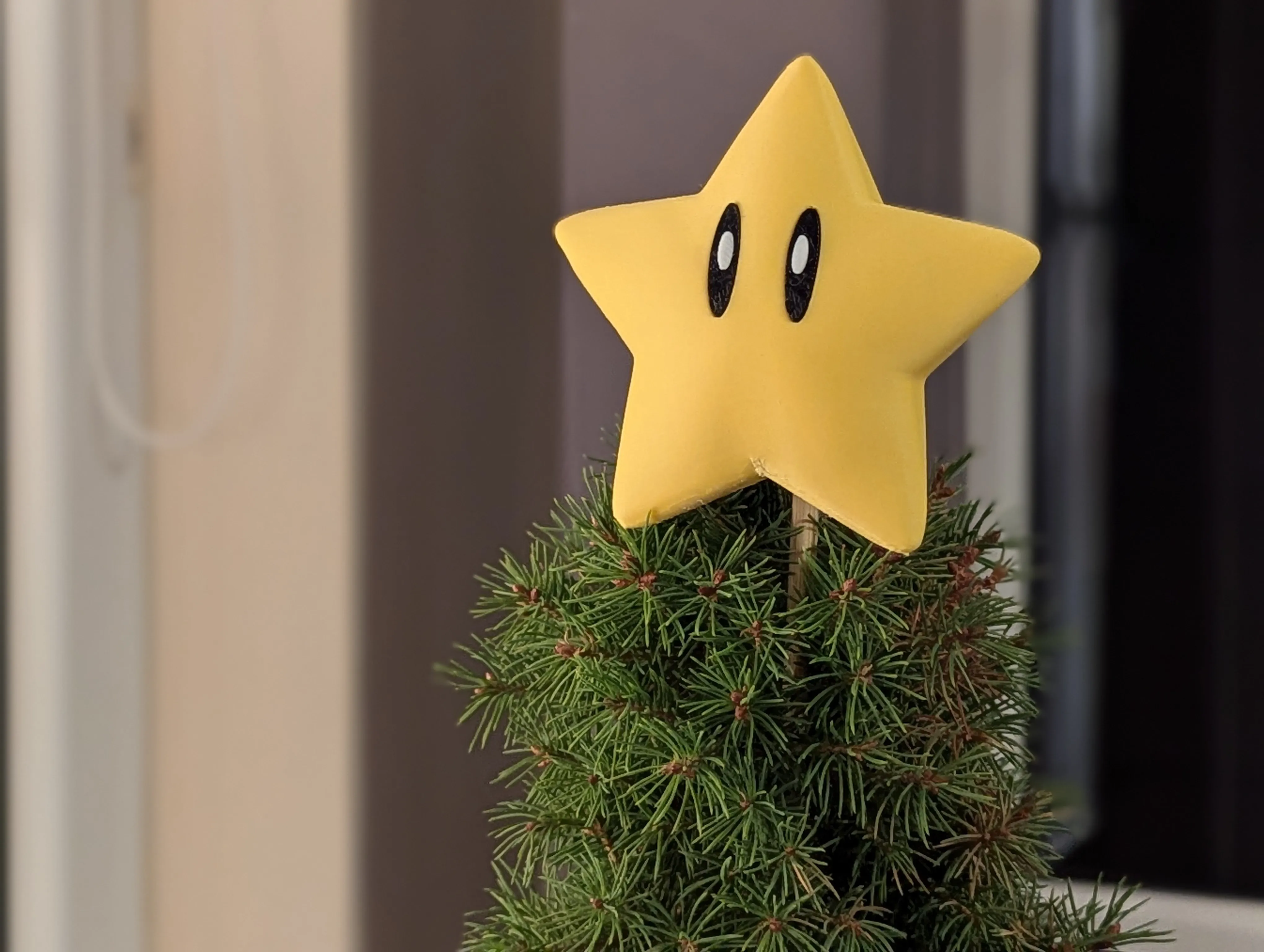 Christmas tree topper - Mario Super star