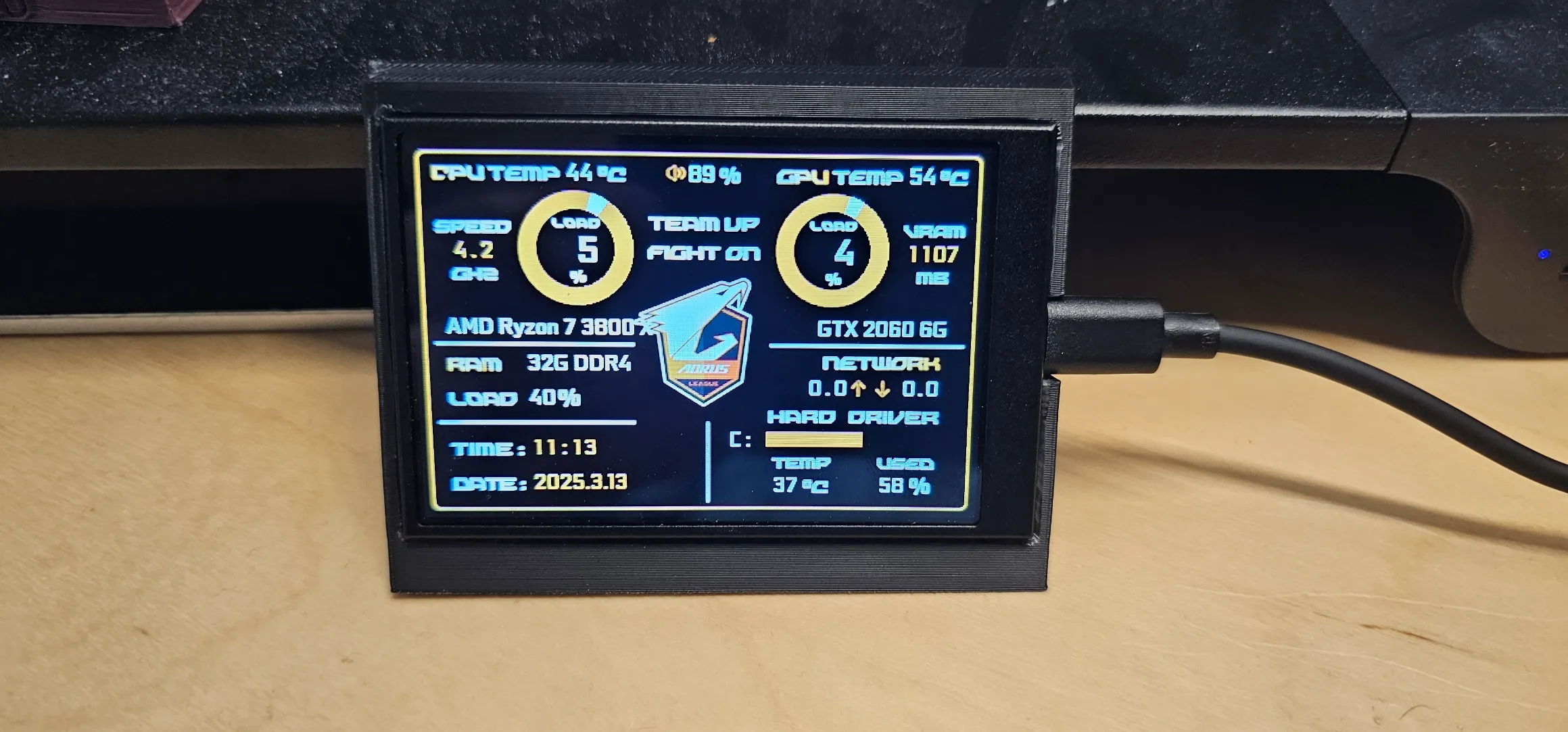 3,5" TURZX LCD display Stand