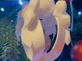 Christmas tree toy with internal space for mini-toys