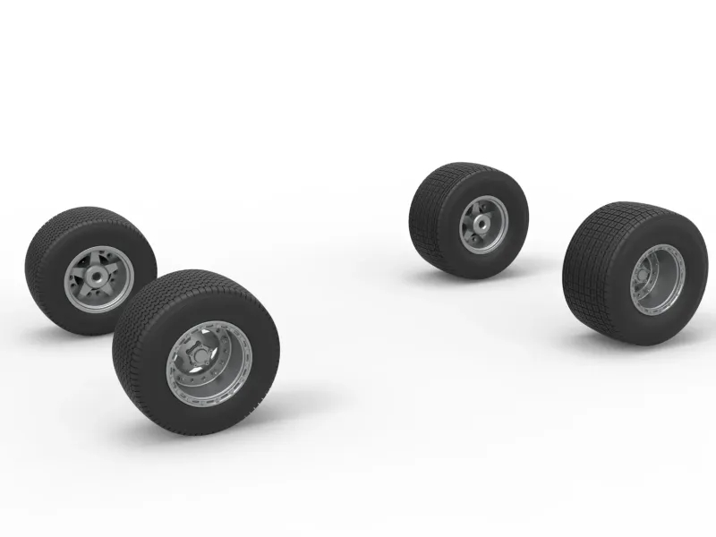 Wheel set of Australian Super Sedan Scale 1:25
