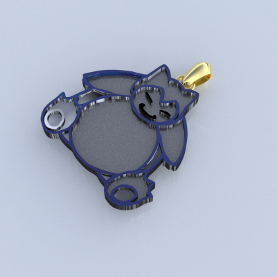 Snorlax pendant pokemon