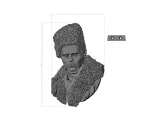 Taras Shevchenko Bas-Relief 3D Model – Ukrainian Icon & Wall-3