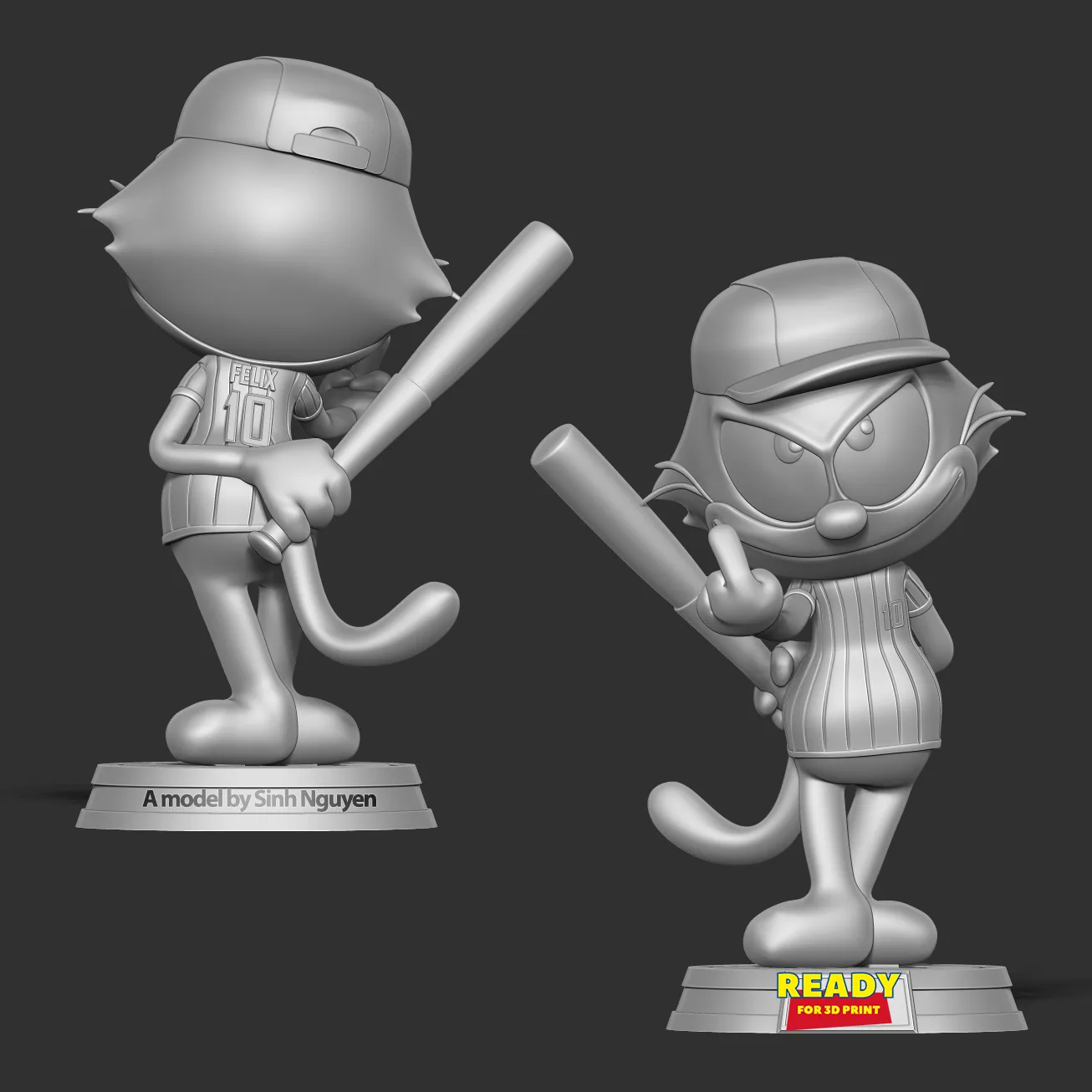 Felix the cat - baseball