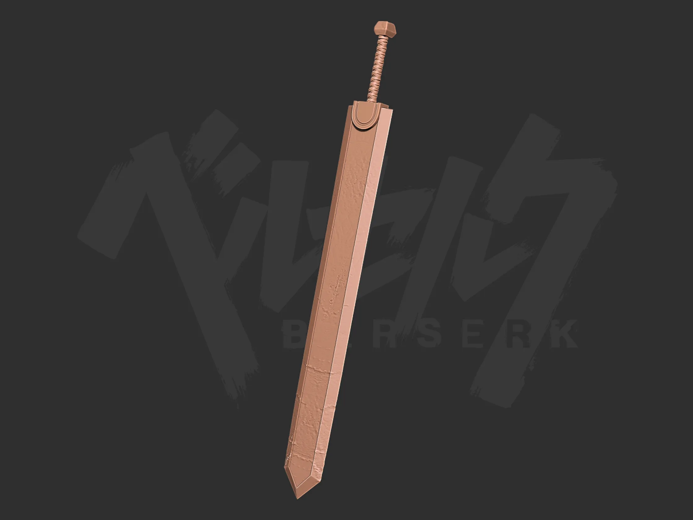 Berserk Guts Dragon Slayer sword 3d print model