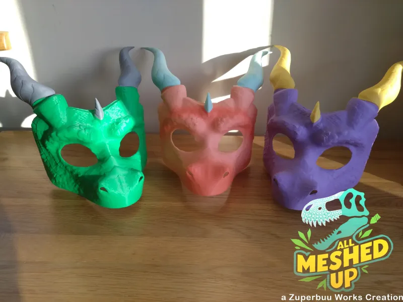 Westerse Draak Maskerade Mask