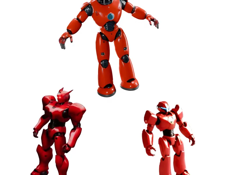 Red Mech Warriors Collection
