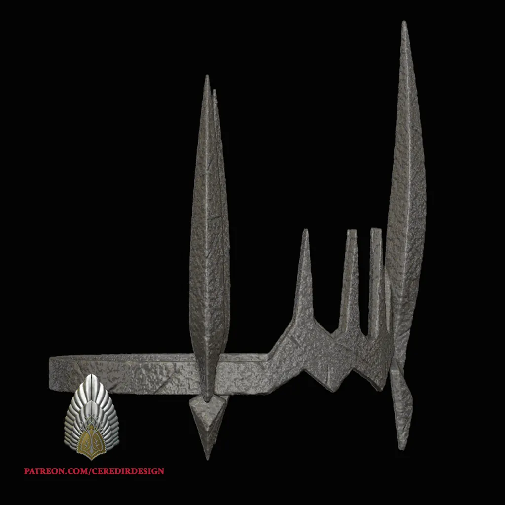 Sauron Helmet Rings of Power Crown 3D DIGITAL DOWNLOAD FILE
