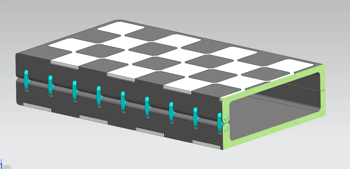 Chessboard Box + Chess Pieces: Too simple hidden hinge