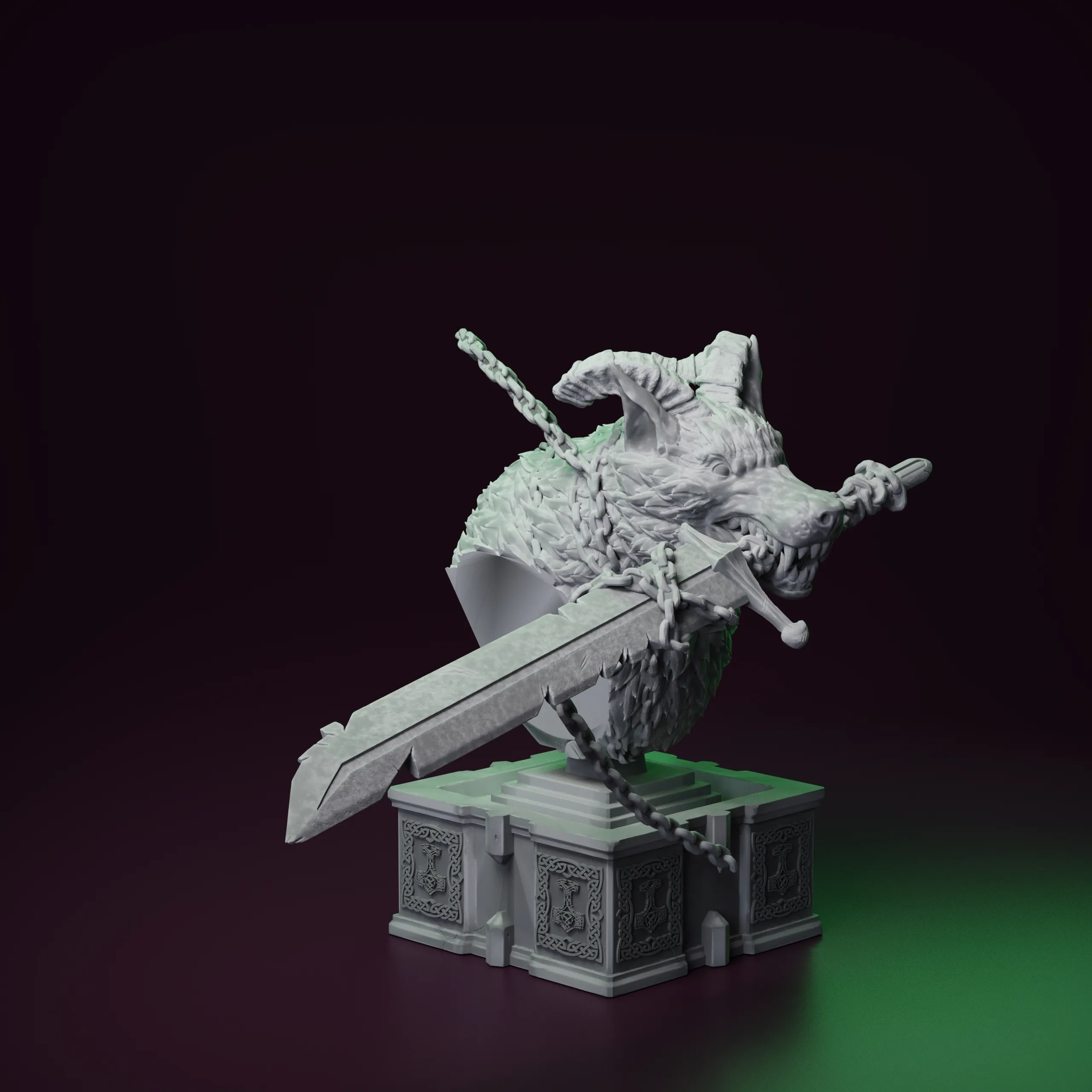 Fenrir - The Wolf God - BUST