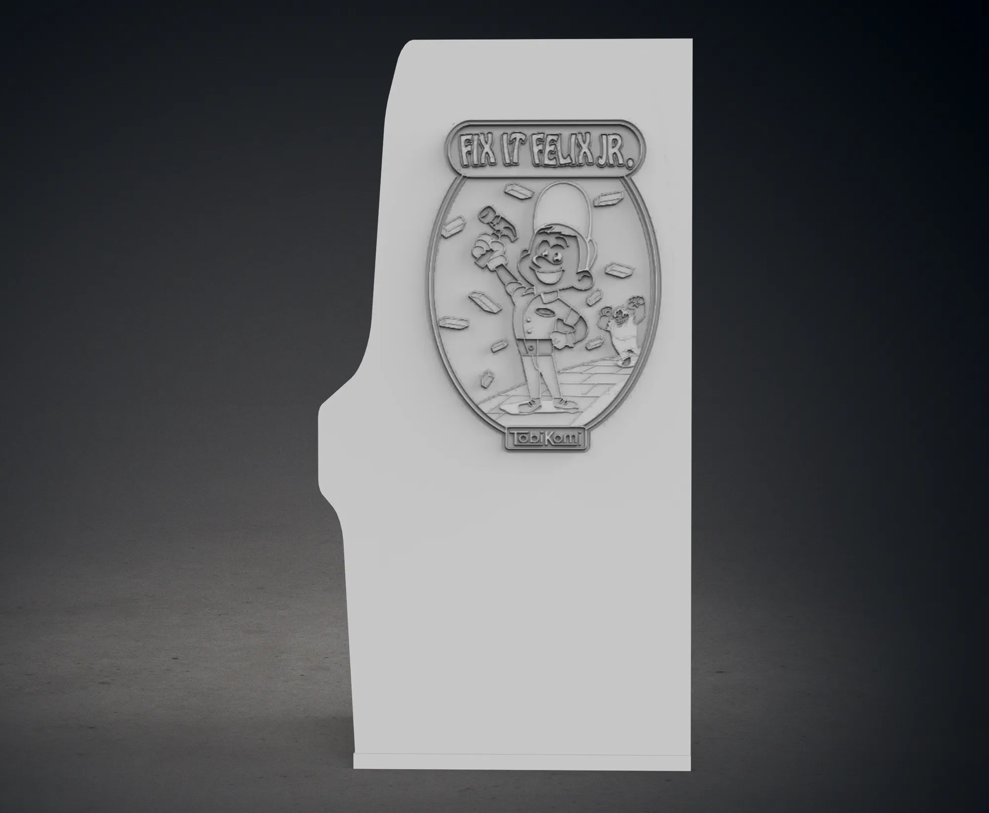Fix It Felix Jr. Arcade Cabinet with Lithophane