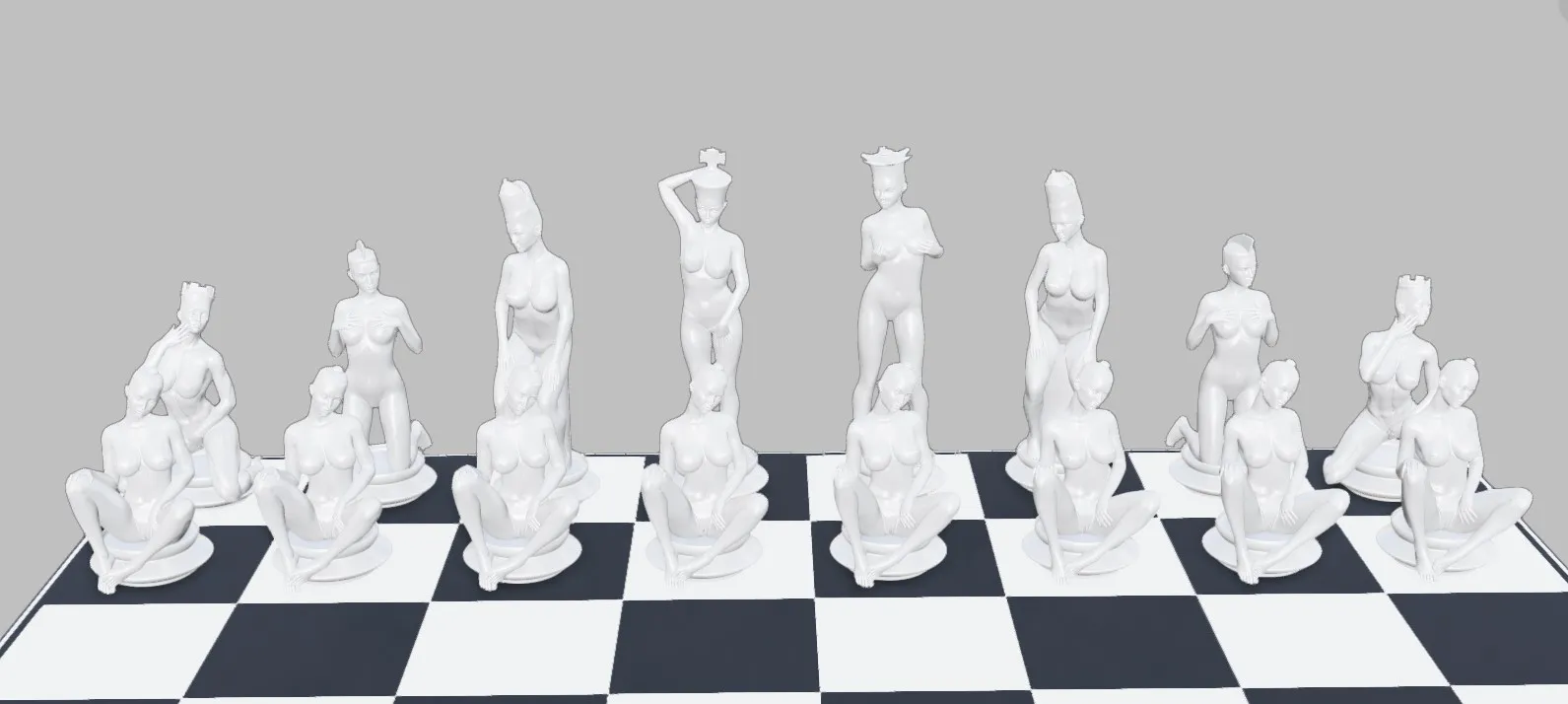 Sexy Women Chess Set