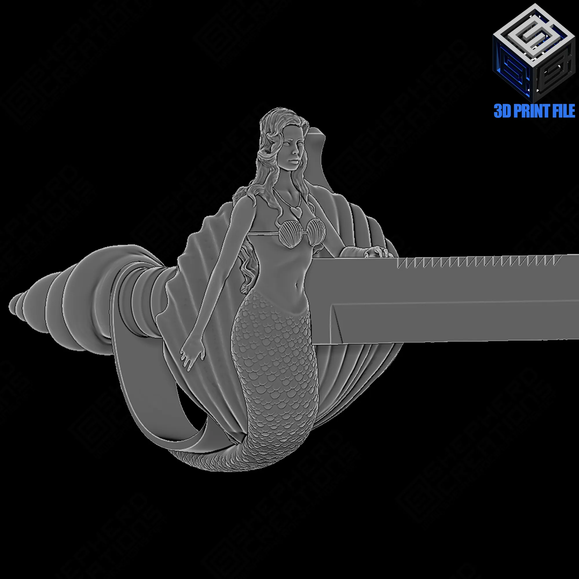 Mermaid Pirate Cutlass Sword