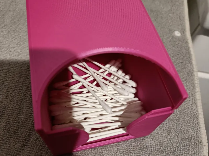 Organizer, cotton bud container - cotton buds