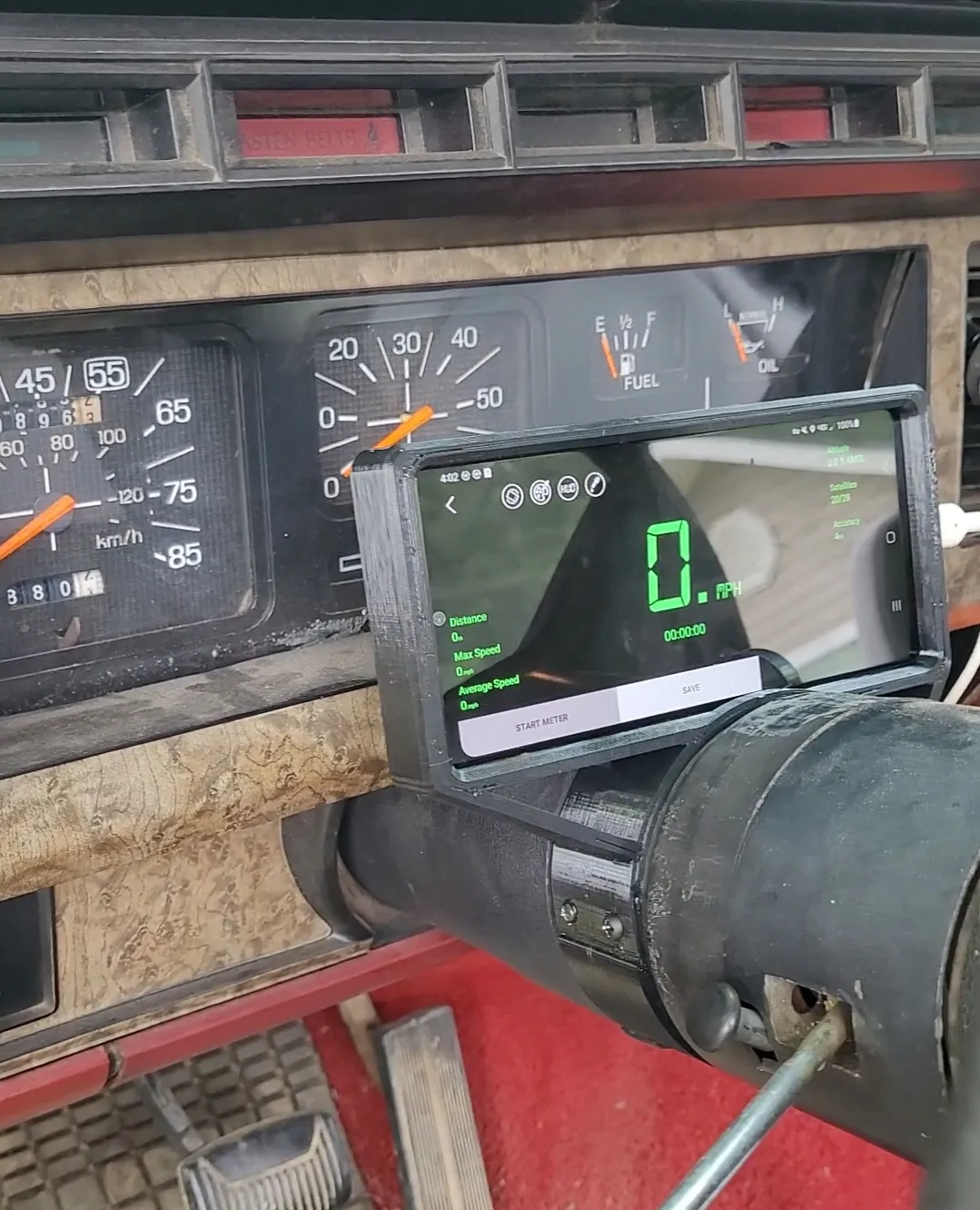 1986 F150 Phone Dash speedometer