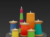 Geometric Sculptural Candle Stand-6
