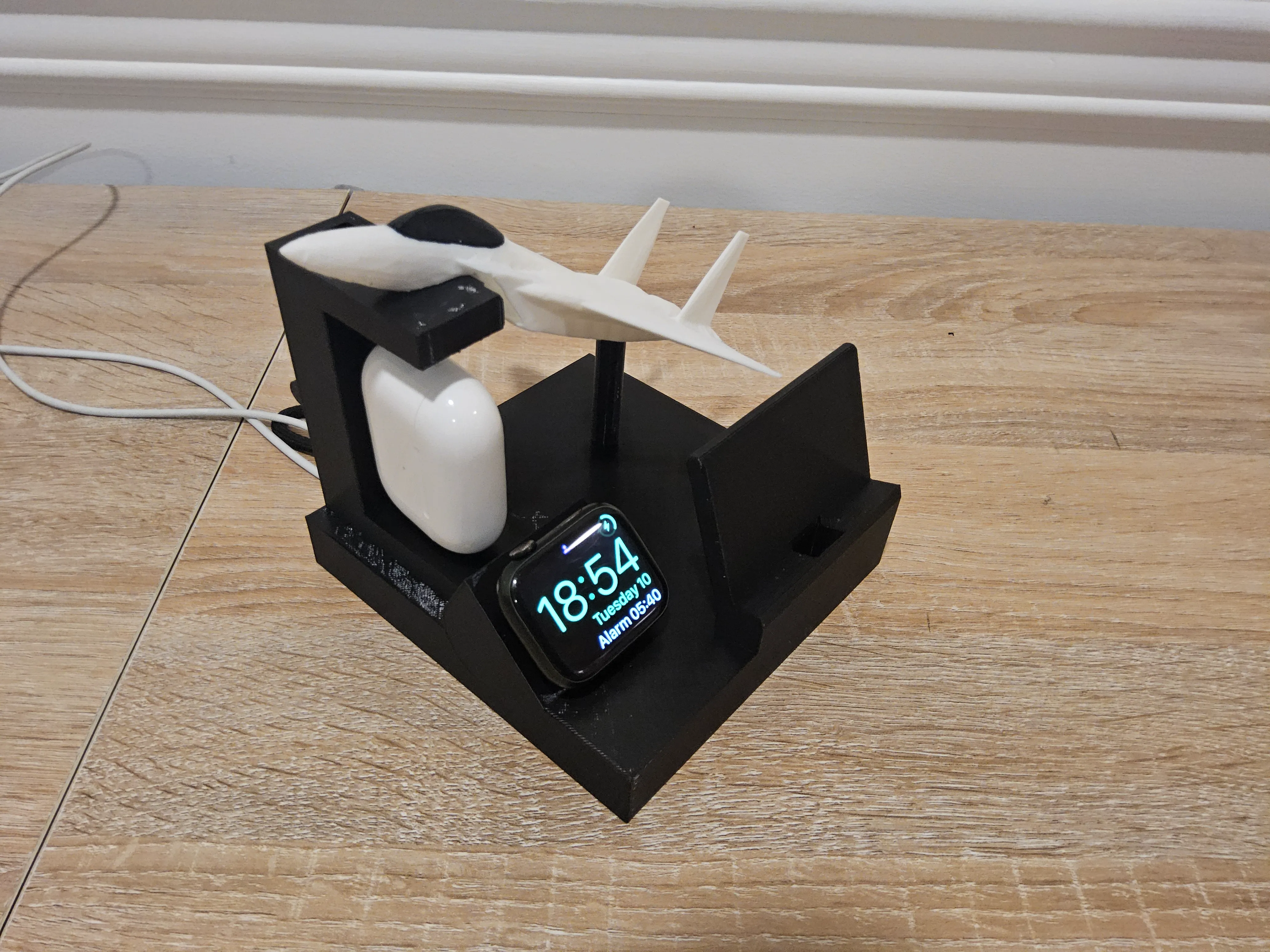 Fighter Jet Charging Dock - Phone, Watch, Earbuds