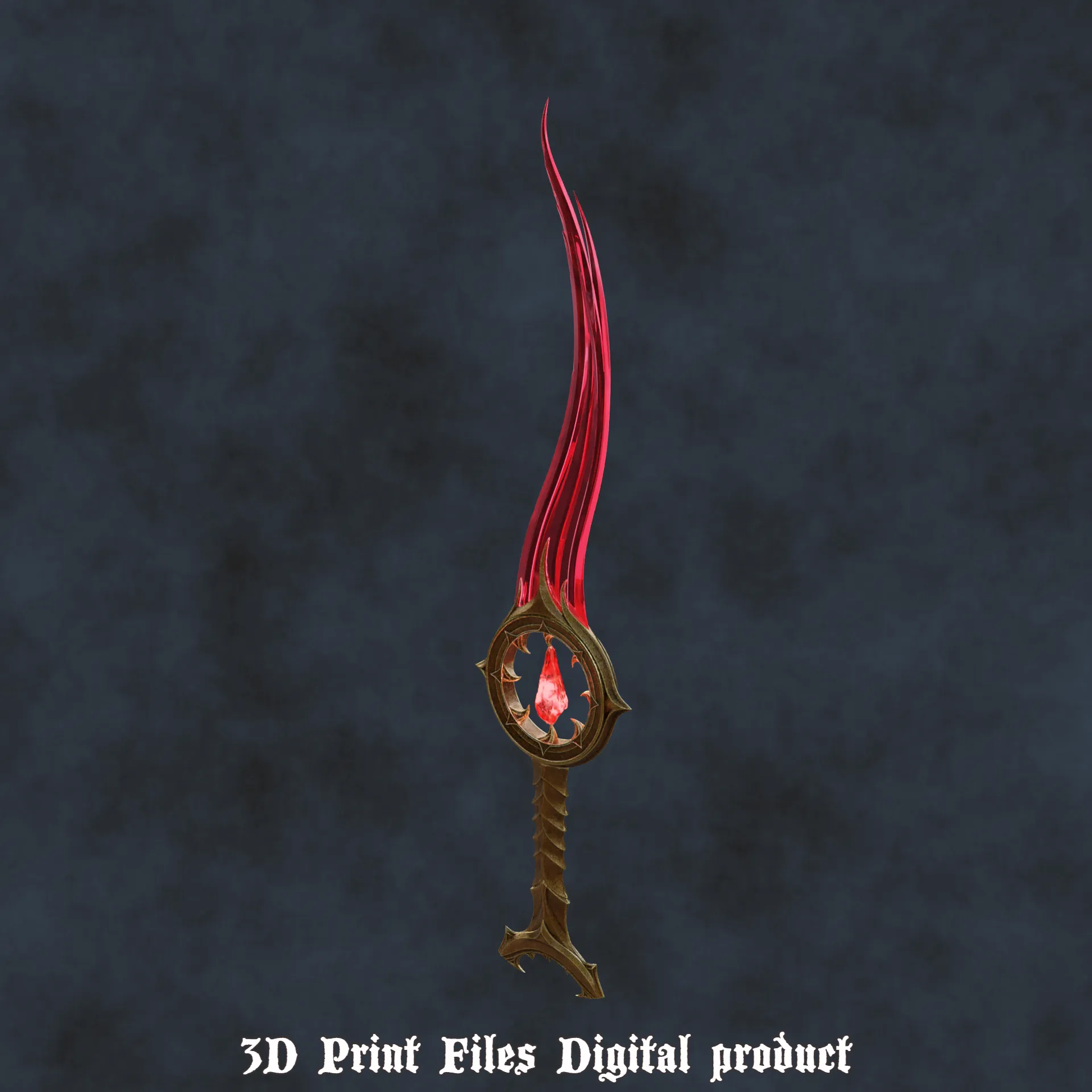 Fantasy Orin The Red Bloodthirst Cosplay Dagger