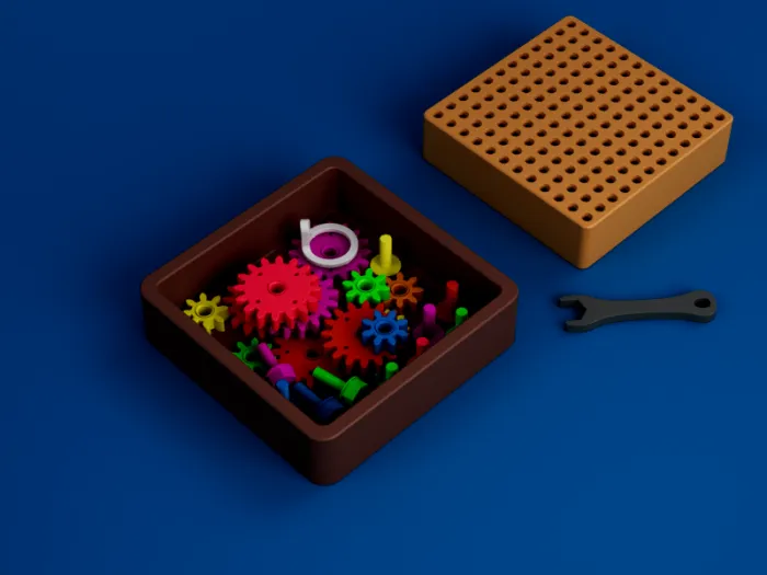 Interactive Gear Fidget Board - Education - PLA - 3D printed product - фото 10