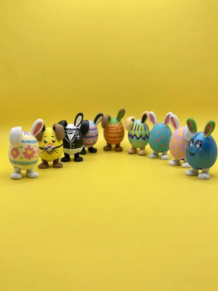 Cute "Clicky-Clack" Egg Bunny Army-0