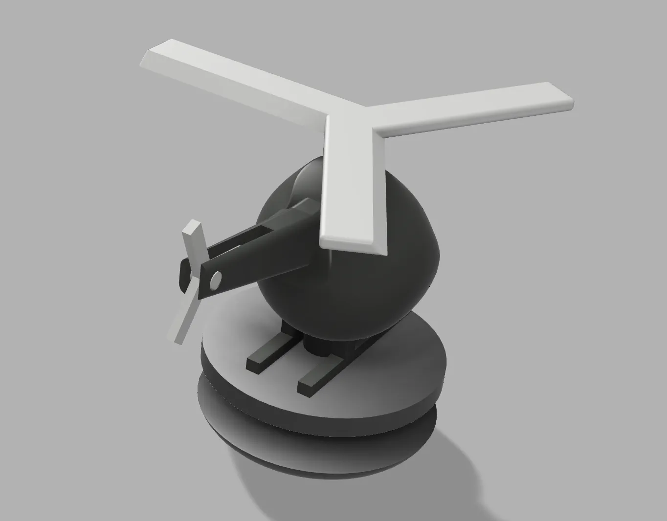 Helicopter Shoe Charm (Print in place spinning propellers)