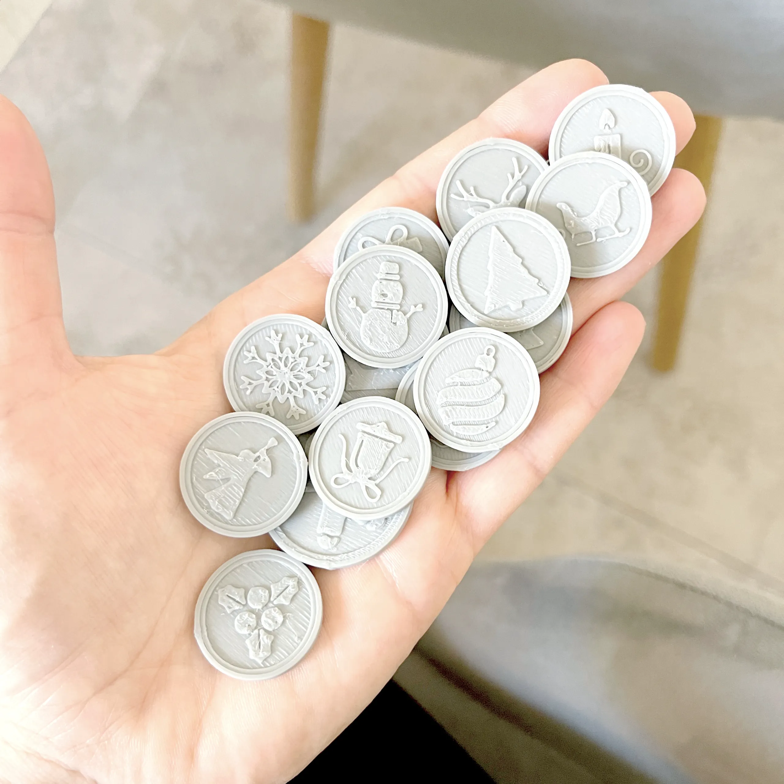 Christmas Coins, Playing coins, coins, Christmas motive-3