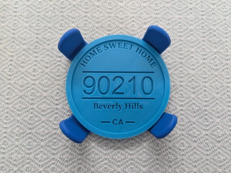90210 Beverly Hills CA Coaster w/Holder (holds 6)
