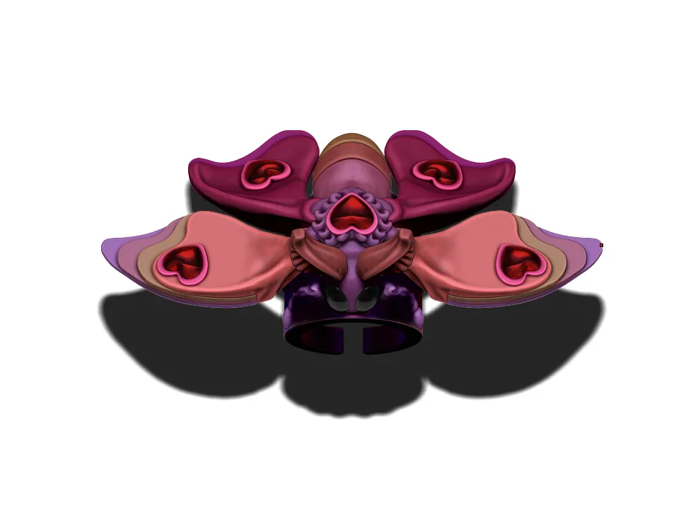 Sweat Hear Moth Ring (Valentine's Day Accessory)
