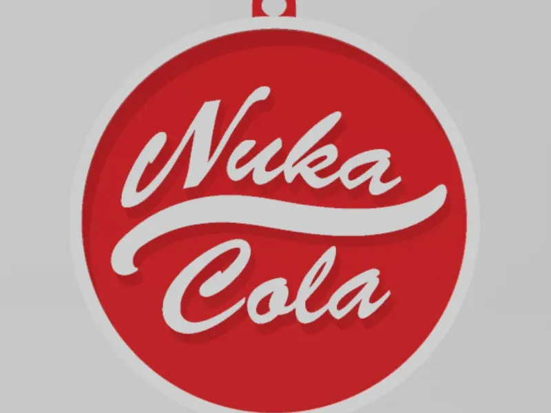 Fallout Inspired Nuka-Cola Christmas Tree Ornament STL File