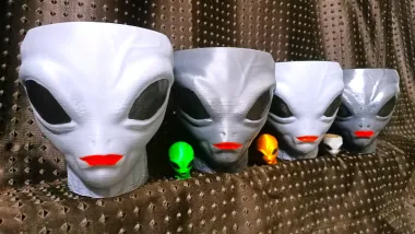 Alien Halloween decoration, plant pot, flower pot, bowl-0