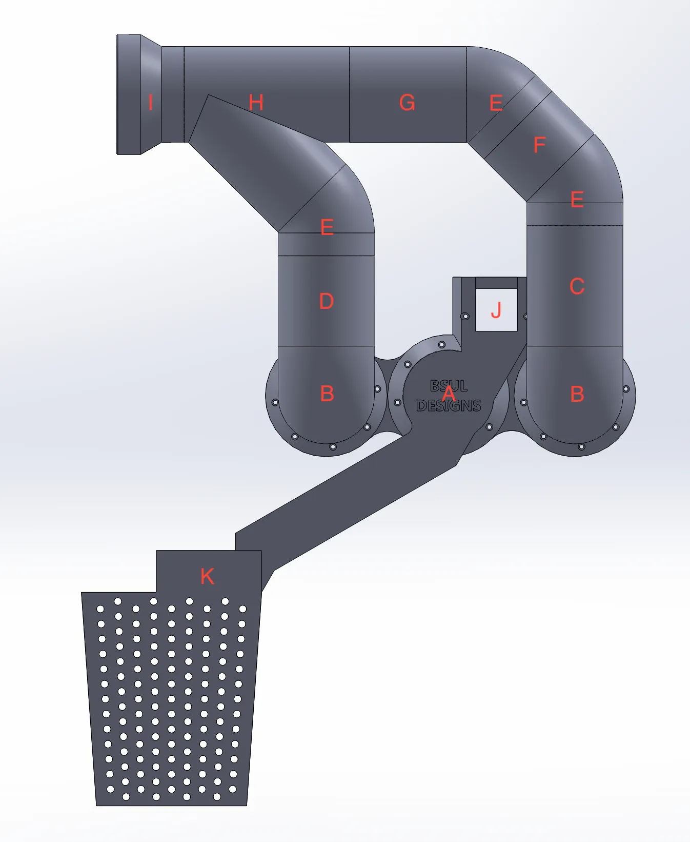 K2 PLUS VENTILATION AND POOP CHUTE ALL IN ONE